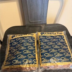 Vintage Silkie’s Control Top Pantyhose X-Tall Beige Honey USA Made NOS (2 Pair)